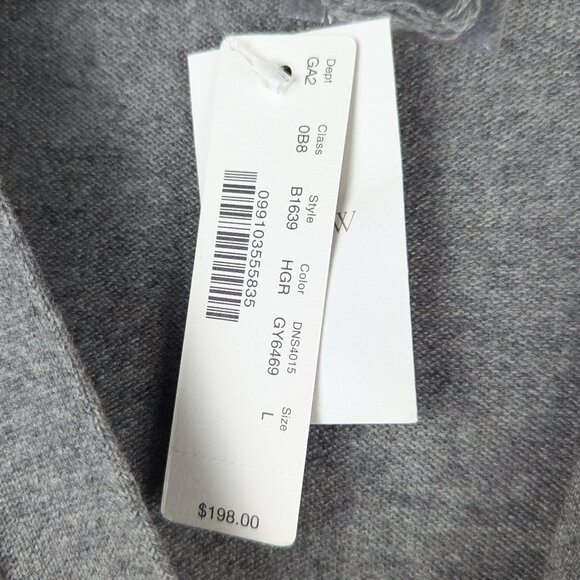 NEW J. Crew Gray Cashmere Cardigan Sweater - Large - Picture 3 of 6